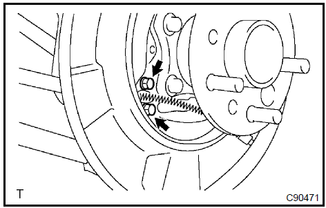 Toyota Camry: Parking brake cable assy No.3 - Parking brake